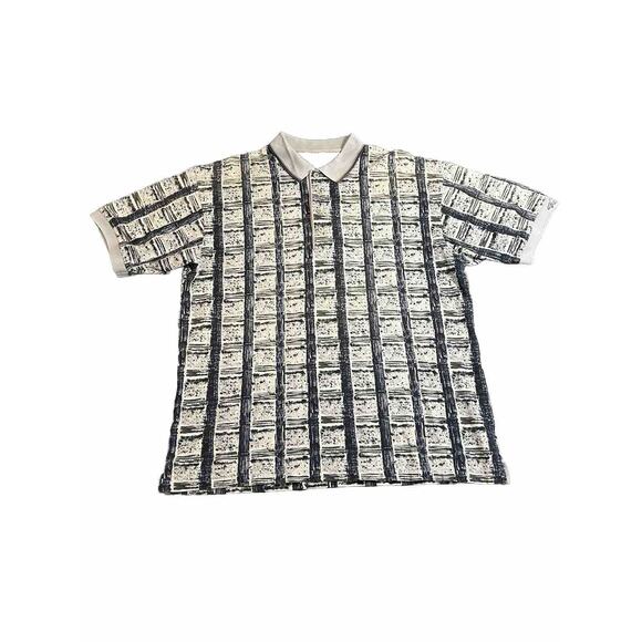 Greg Norman Collection Other - Vintage 90's Mens Large Greg Norman Geometric Hip Hop Style Polo Golf Shirt